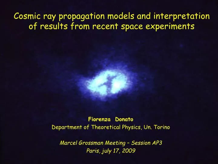 cosmic ray propagation models and interpretation of results from recent space experiments