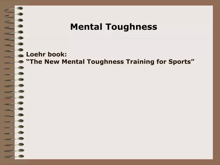 loehr book the new mental toughness training for sports