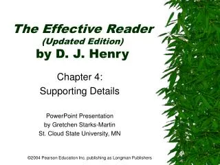 The Effective Reader (Updated Edition) by D. J. Henry