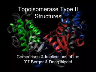 Topoisomerase Type II Structures