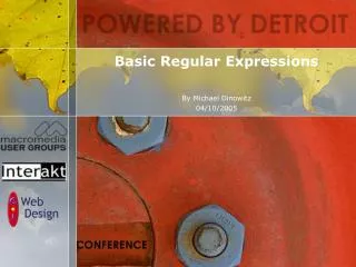 Basic Regular Expressions