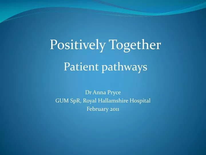dr anna pryce gum spr royal hallamshire hospital february 2011