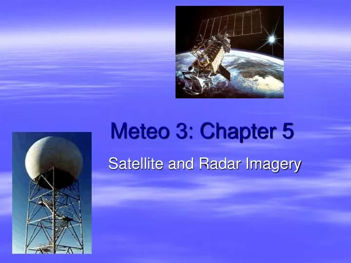 meteo 3 chapter 5