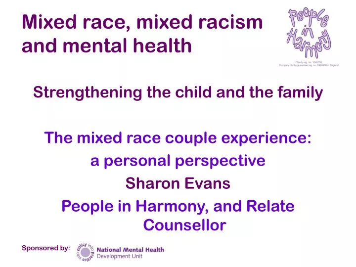 mixed race mixed racism and mental health
