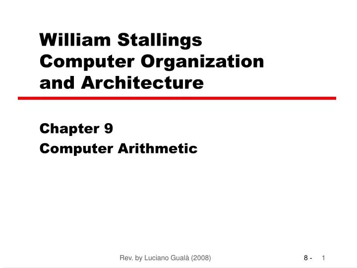 william stallings computer organization and architecture