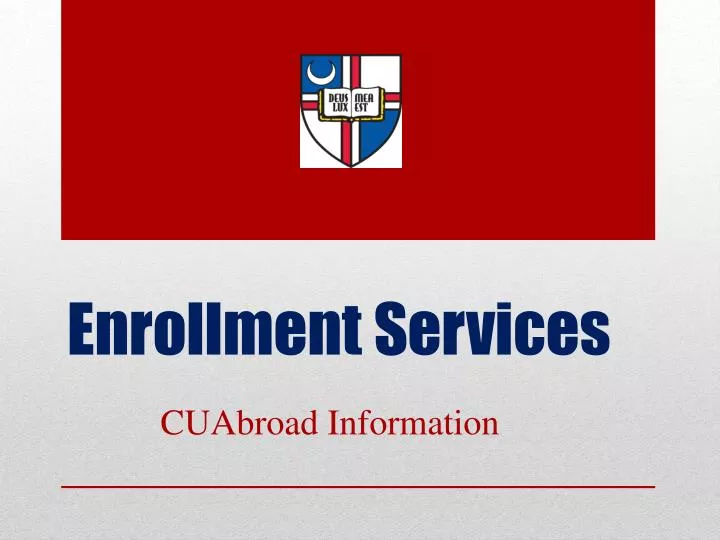 enrollment services