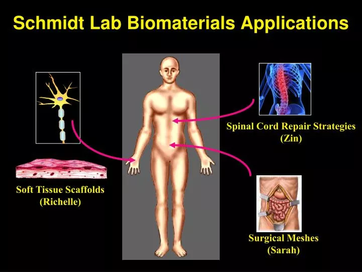 schmidt lab biomaterials applications