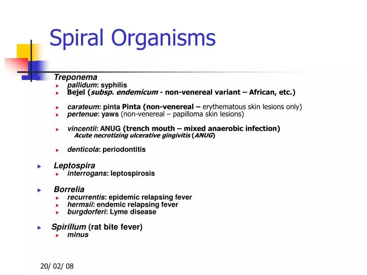 spiral organisms