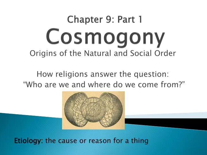 chapter 9 part 1 cosmogony