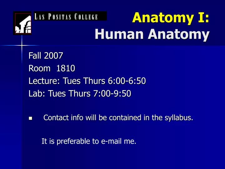 anatomy i human anatomy