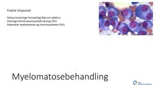myelomatosebehandling