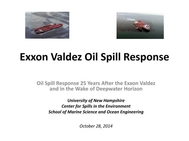 exxon valdez oil spill response
