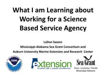 What I am Learning about Working for a Science Based Service Agency