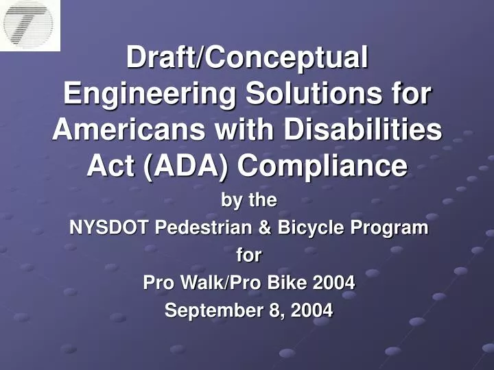 draft conceptual engineering solutions for americans with disabilities act ada compliance