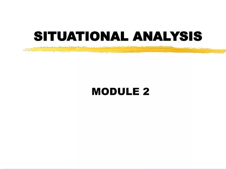 situational analysis