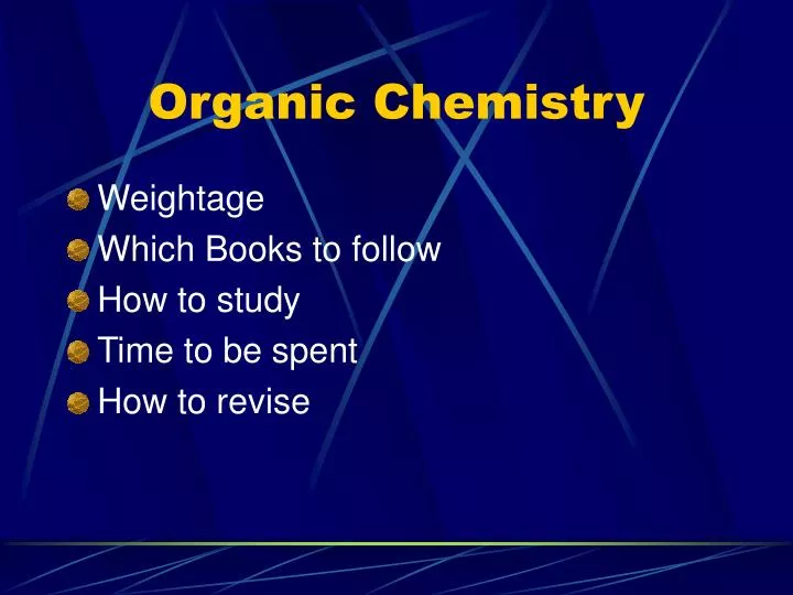 organic chemistry