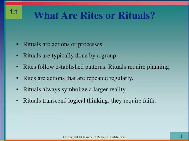 what are rites or rituals