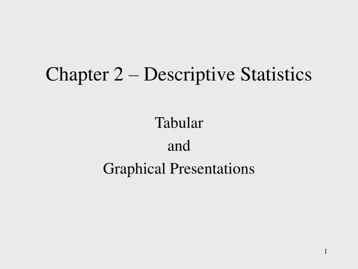 chapter 2 descriptive statistics