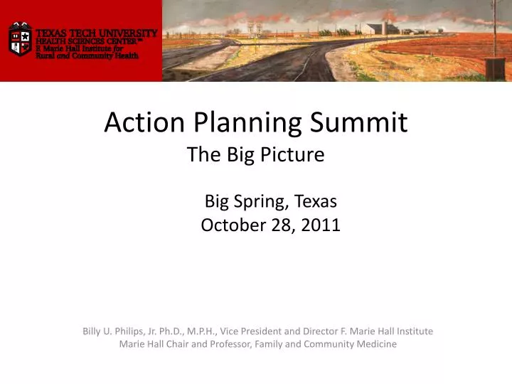 action planning summit the big picture
