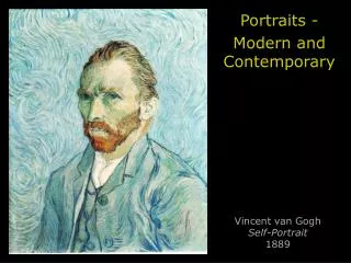 Vincent van Gogh Self-Portrait 1889
