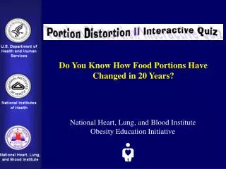 Do You Know How Food Portions Have Changed in 20 Years?