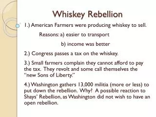 Whiskey Rebellion