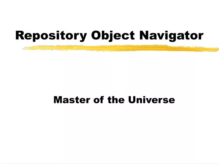 repository object navigator