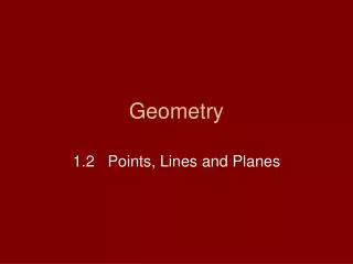 Geometry