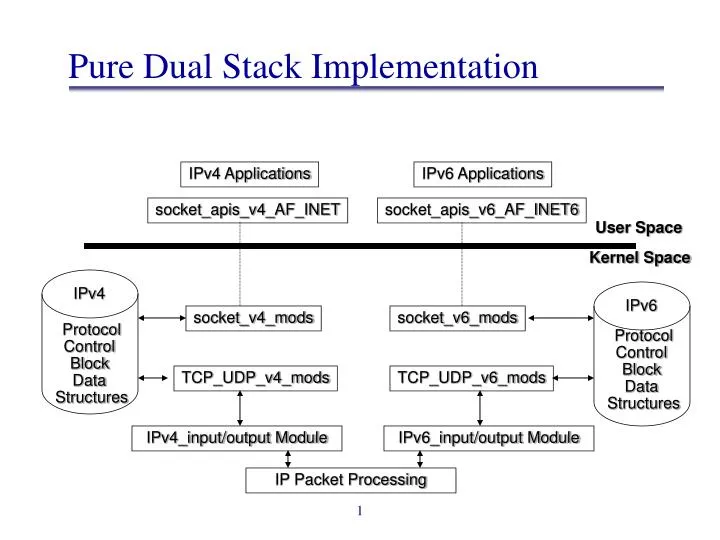 pure dual stack implementation