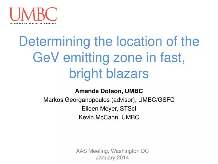 determining the location of the gev emitting zone in fast bright blazars
