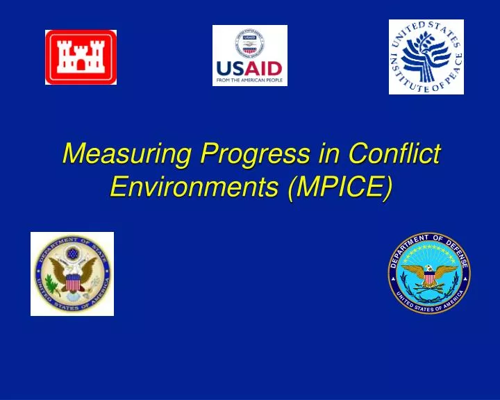 measuring progress in conflict environments mpice