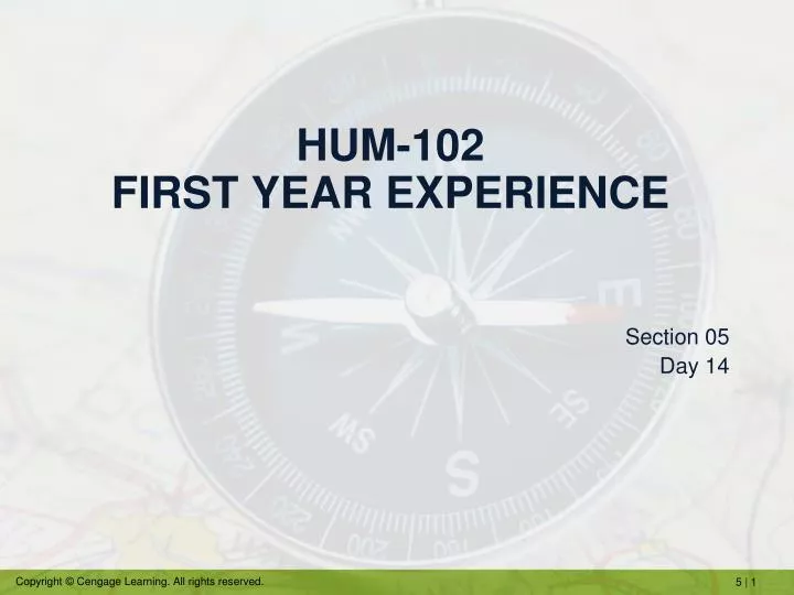 hum 102 first year experience