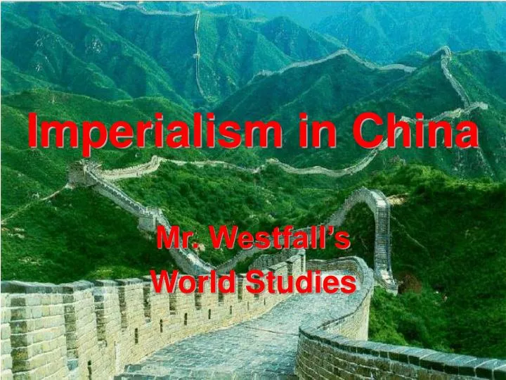 imperialism in china