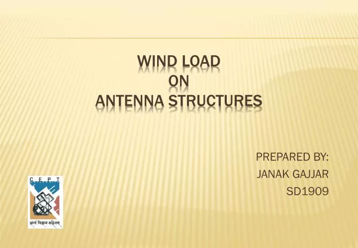 wind load on antenna structures