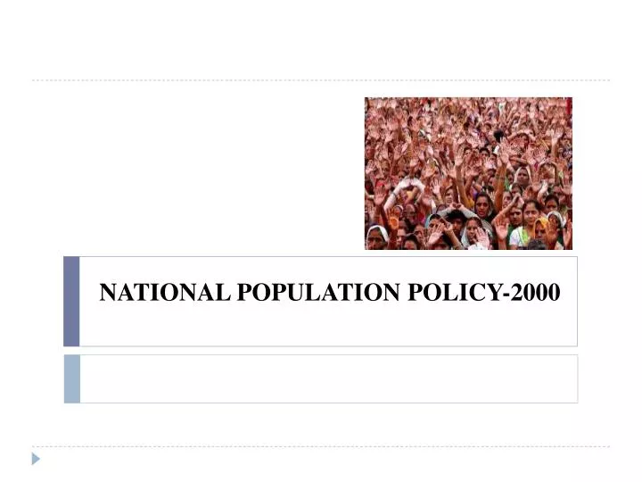 national population policy 2000