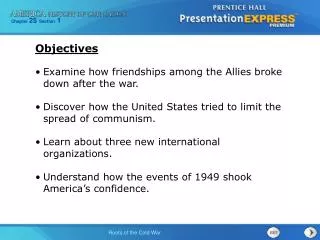 Examine how friendships among the Allies broke down after the war.