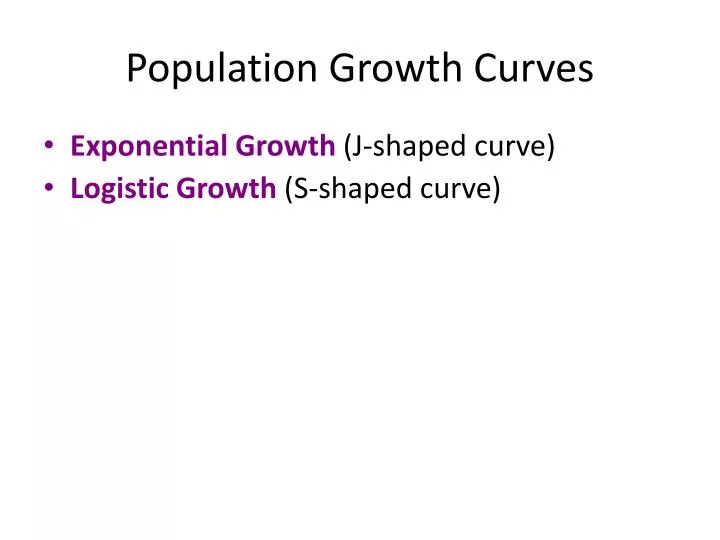 population growth curves