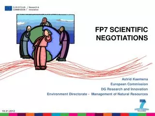 FP7 SCIENTIFIC NEGOTIATIONS