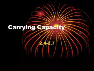 Carrying Capacity