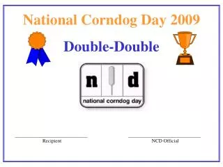 National Corndog Day 2009 Double-Double