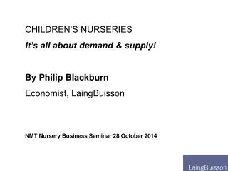 NMT Nursery Business Seminar 28 October 2014