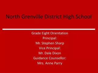 North Grenville District High School