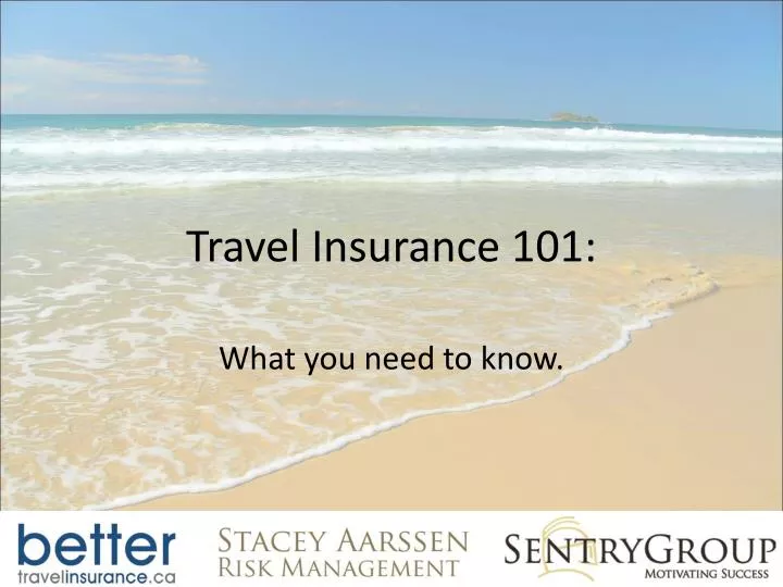 travel insurance 101