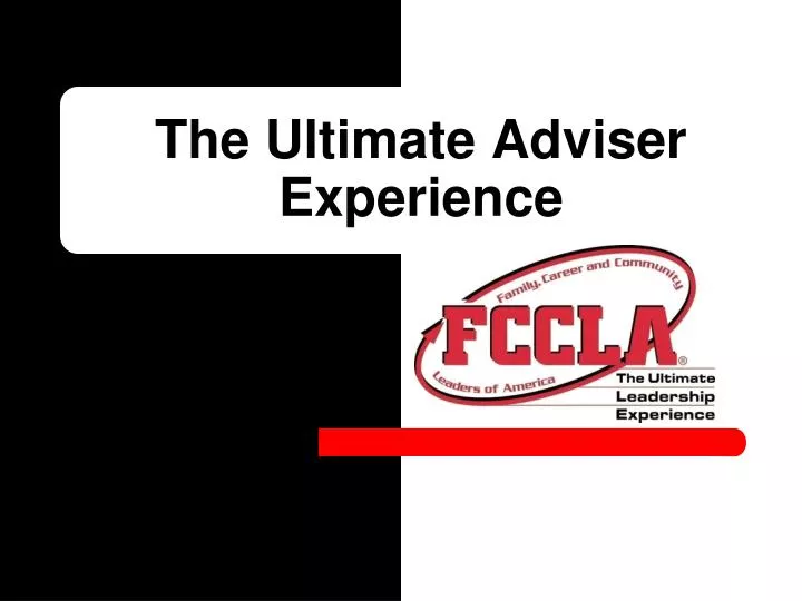 the ultimate adviser experience