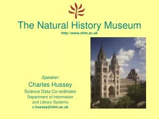 The Natural History Museum nhm.ac.uk