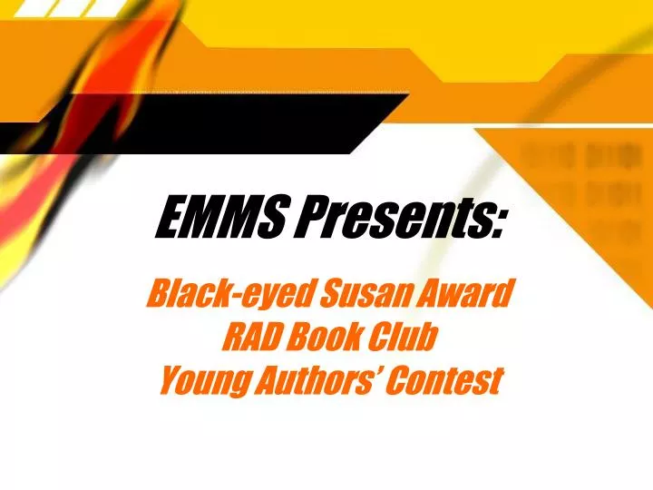 emms presents black eyed susan award rad book club young authors contest