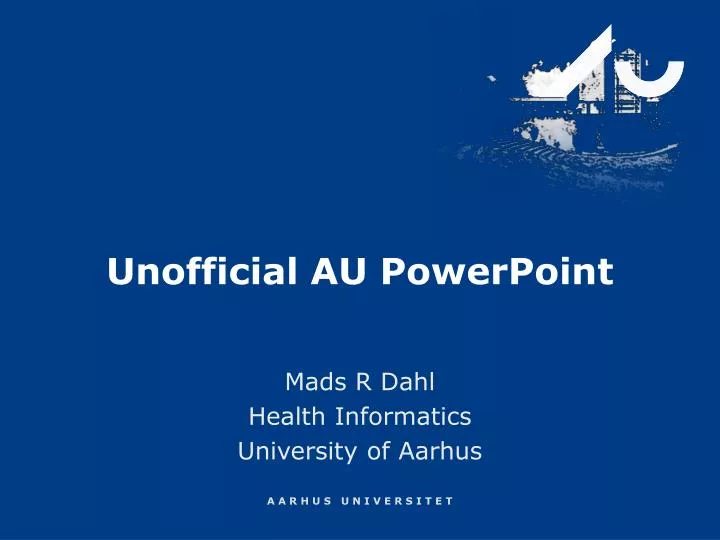 unofficial au powerpoint