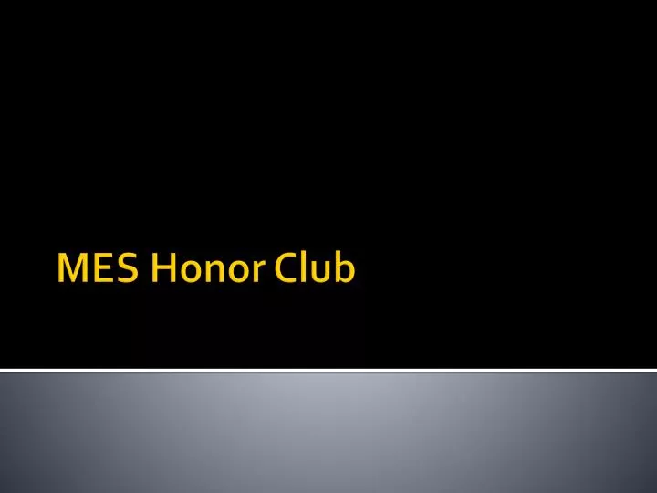 mes honor club