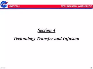 Section 4 Technology Transfer and Infusion