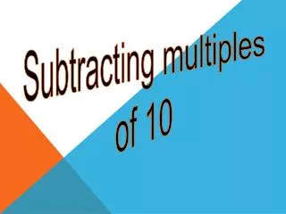 Subtracting multiples of 10